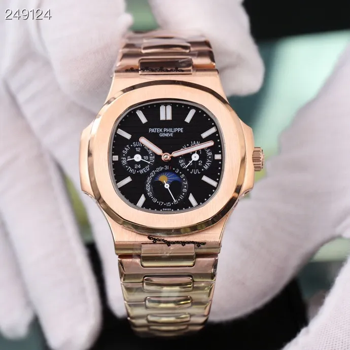 【High-end replica】💰1440! Patek Philippe 🔥🔥 Type: Fine men's watch (1:1 replica, the latest and exclusive first release) Multifunctional Strap: 316L stainless steel strap Movement: Fully automatic Citizen 8215 mechanical movement Mirror: Mineral-strengthened glass Elegant taste Vast and majestic Ingenuity A treasure for the wrist Size: 42mm in diameter and 12mm thick Hot on the market! Welcome to reprint!